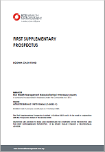 FIRST SUPPLEMENTARY PROSPECTUS OF BOSWM CASH FUND
