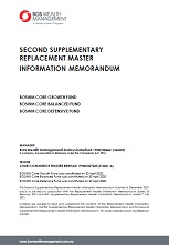 Second Supp RMIM BOSWM Core Funds Second Supp RMIM BOSWM Core Funds